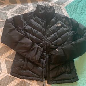 Women’s down-filled north face coat